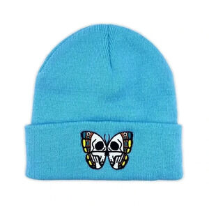 Skull Butterfly Beanie